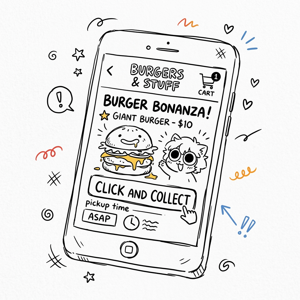 Click and collect app sketch