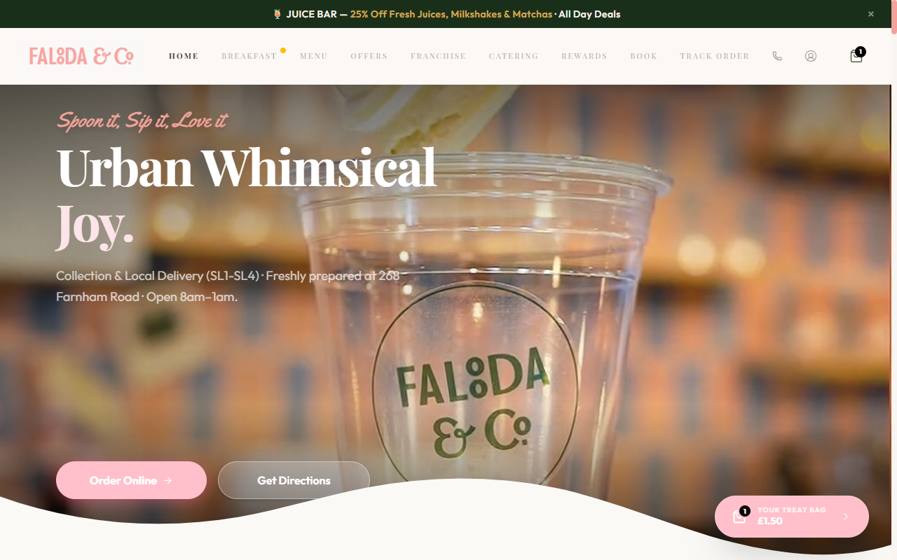 Falooda & Co Luxury Digital Menu